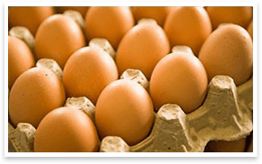 A tray of eggs