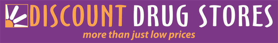 Discount Drug Stores logo with slogan 'More Than Just Low Prices' - Where to Buy Maltofer